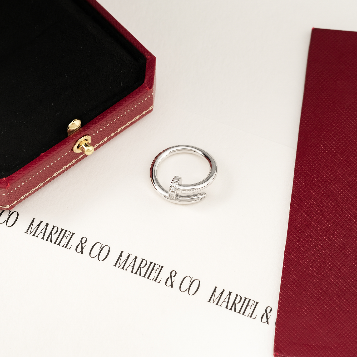 DIAMOND JUC RING, WHITE GOLD