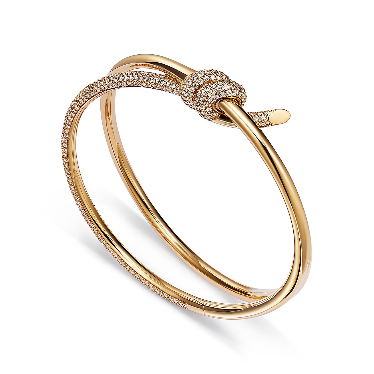 K DOUBLE ROW BRACELET WITH DIAMONDS, WHITE GOLD