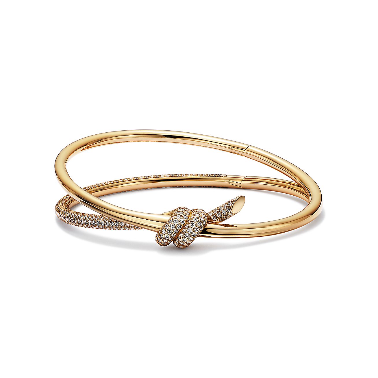 K DOUBLE ROW BRACELET WITH DIAMONDS, WHITE GOLD
